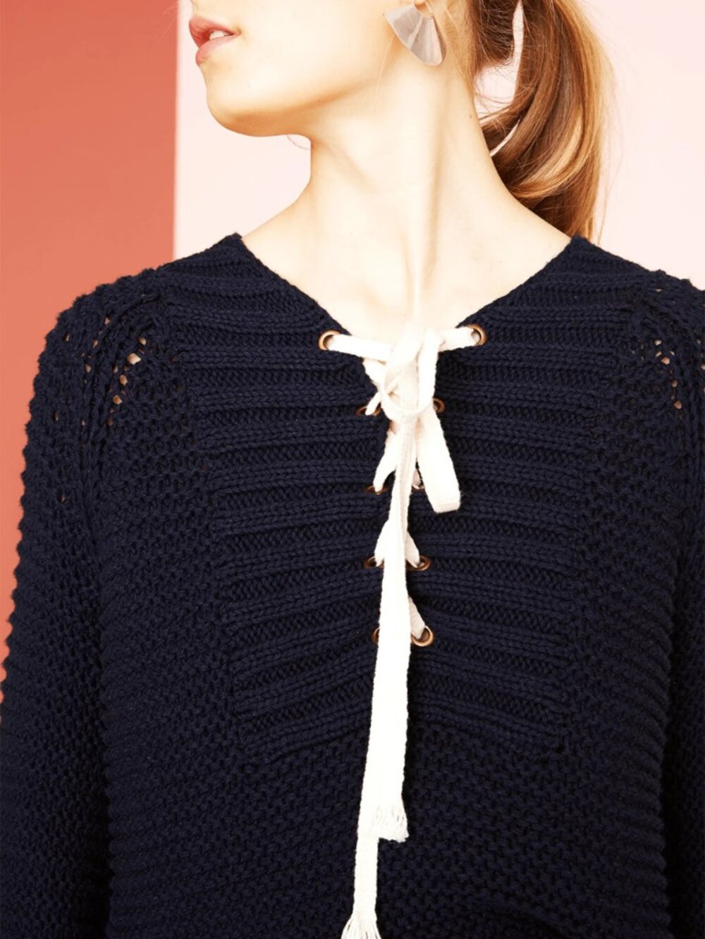 Ulla Johnson Marland lace-up sweater